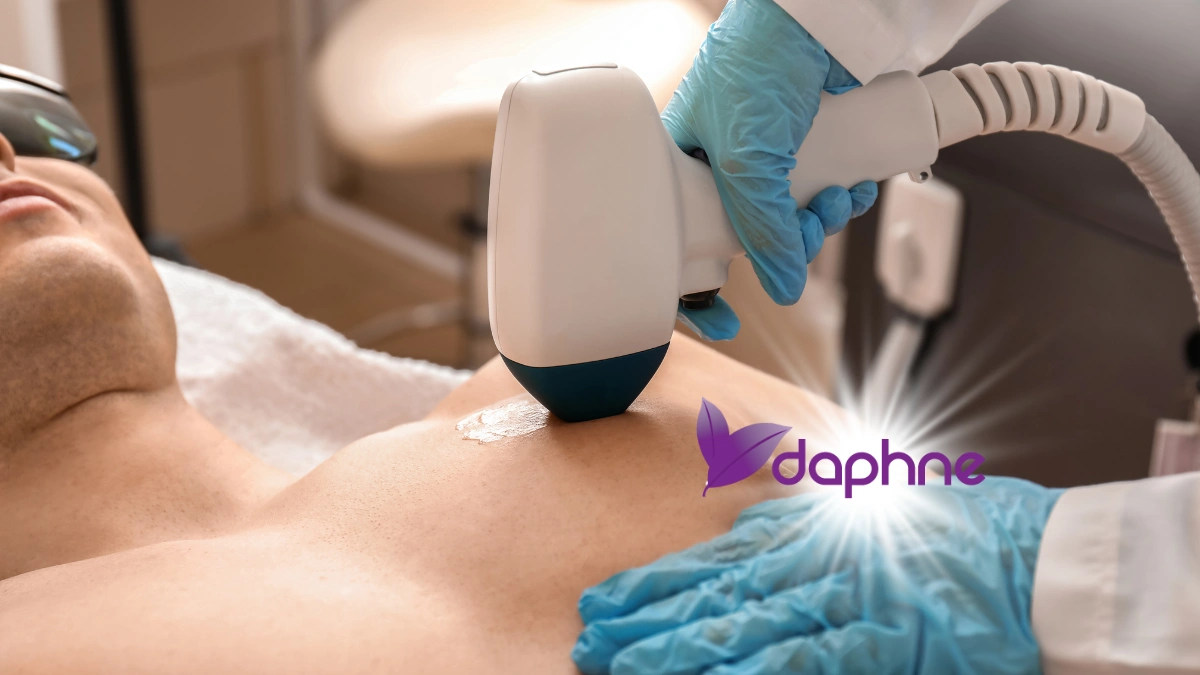 Laser-Haarentfernung an Brust und Bauch Laser-Haarentfernung an Brust und Bauch bei Daphne Laser München